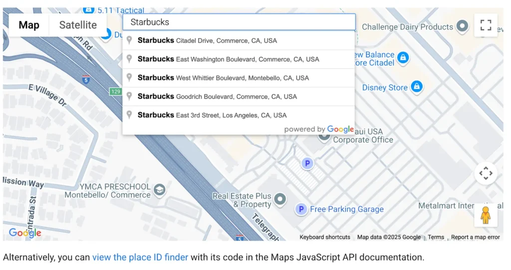 A Google Search "Places" result for smoothie shops in San Diego, CA, featuring a map and local listings