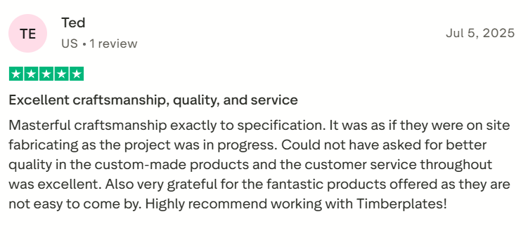 sample reviews for construction company