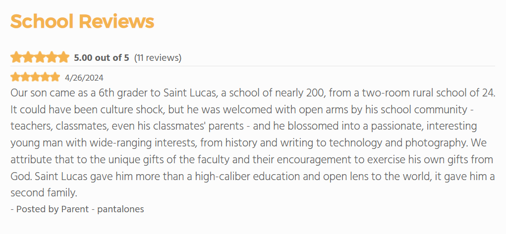 Parent Review