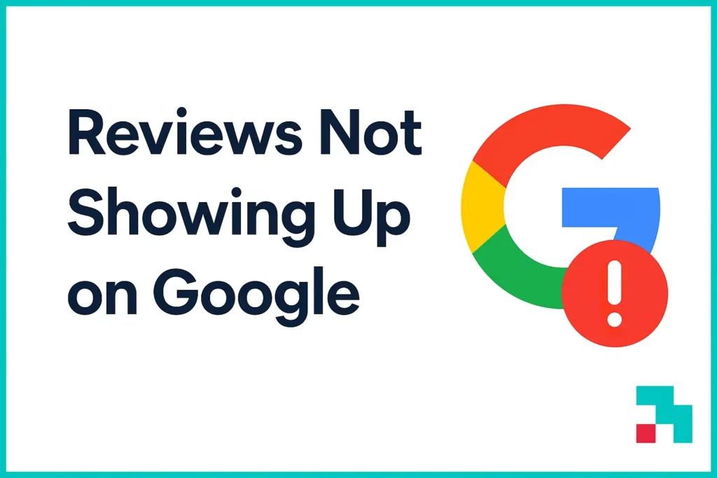 Reviews not showing up on google
