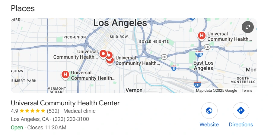 Google business profile for hospital