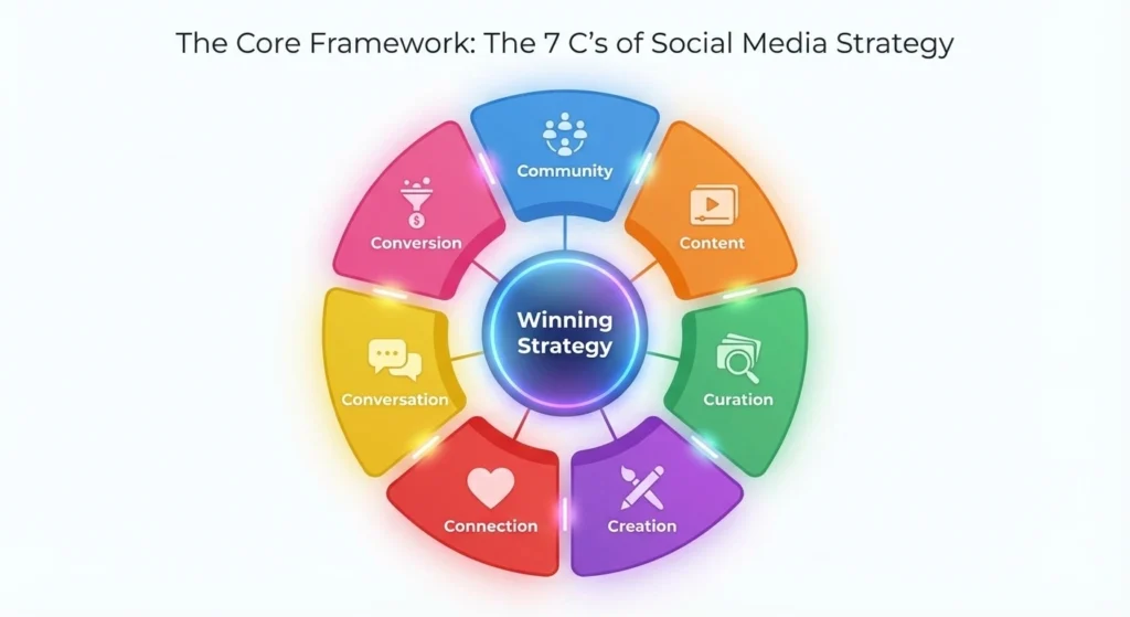 The Core Framework The 7 C's of Social Media Strategy