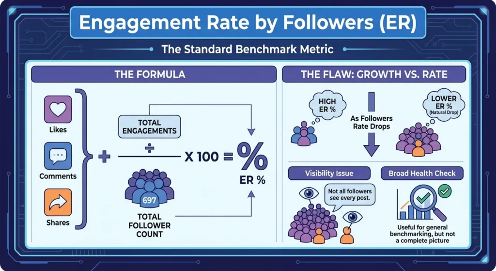 Engagement Rate by Followers (ER)