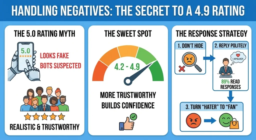 Handling Negatives The Secret to a 4.9 Rating