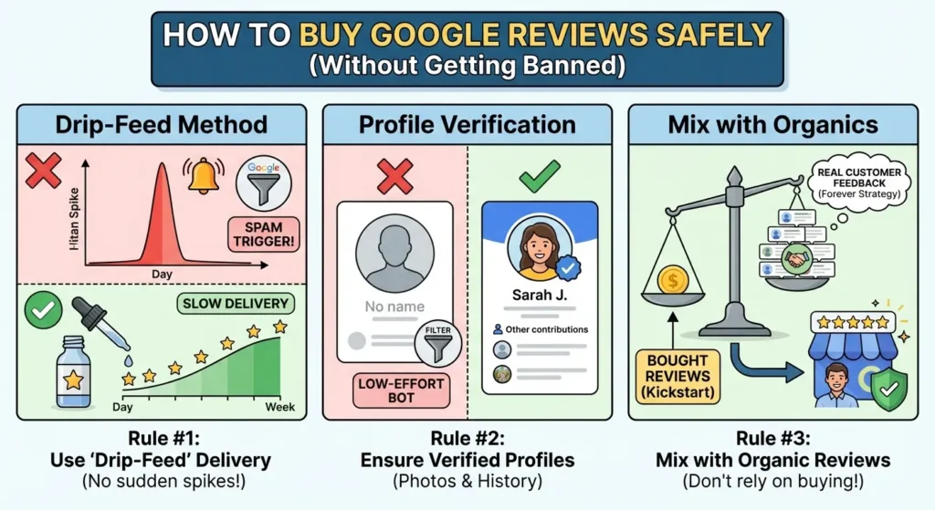 How to Buy Google Reviews Safely (Without Getting Banned)