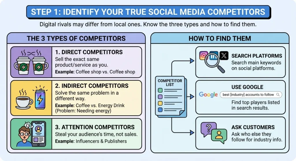 Step 1 Identify Your True Social Media Competitors
