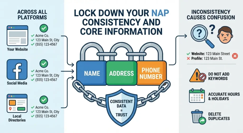 Lock Down Your NAP Consistency and Core Information