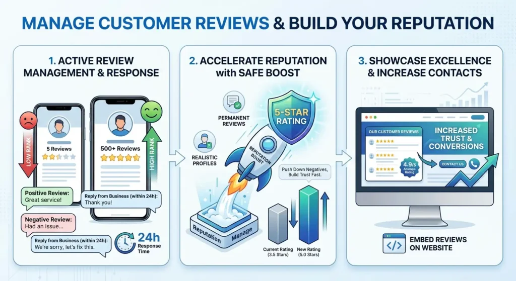 Manage Customer Reviews and Build Your Reputation