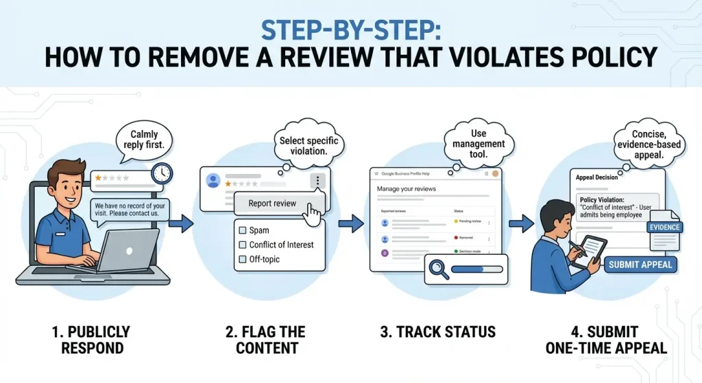 Step-by-Step How to Remove a Review That Violates Policy